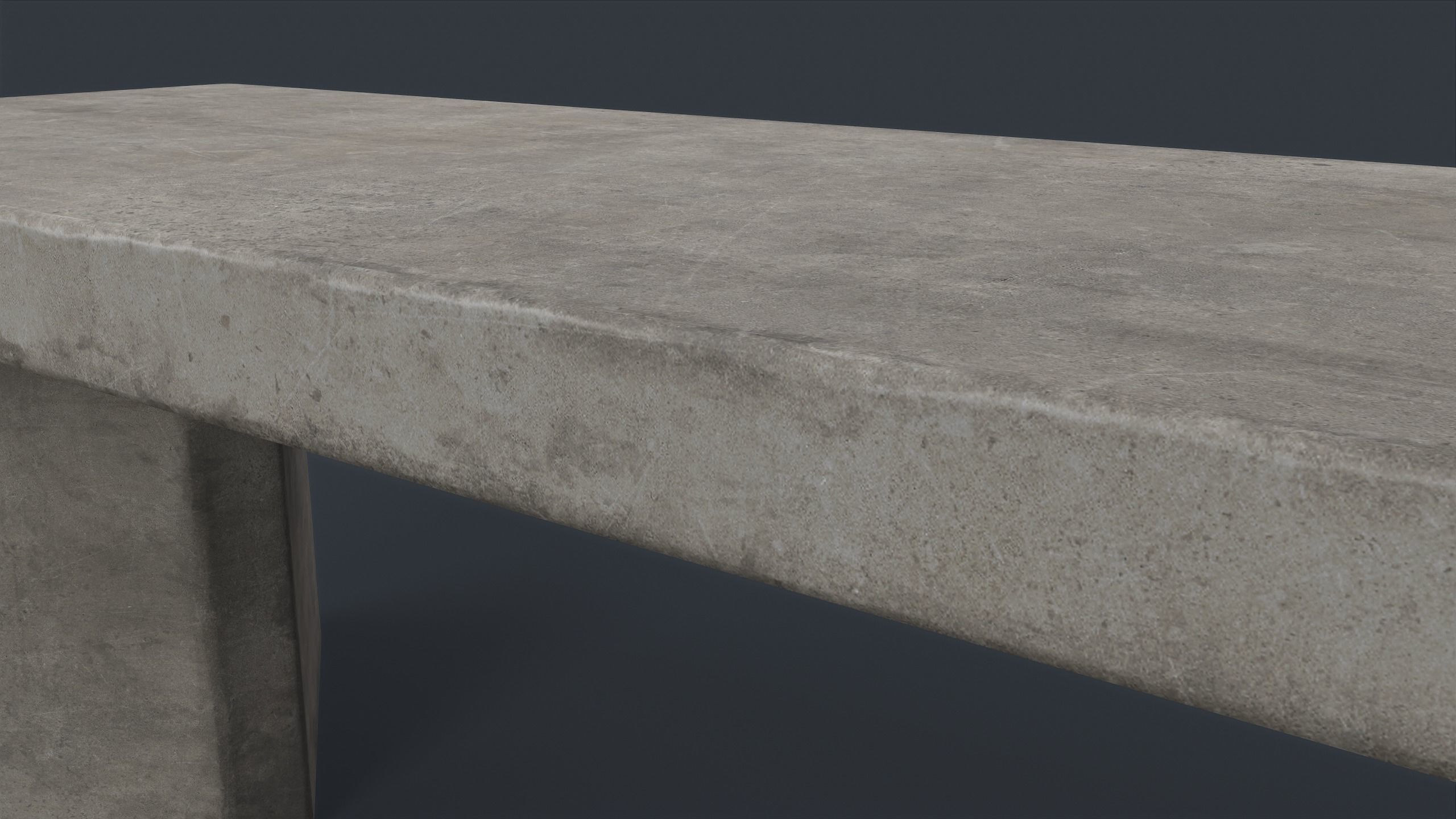 Modern Outdoor Bench 79 PBR Game Ready Low-poly 3D model_20