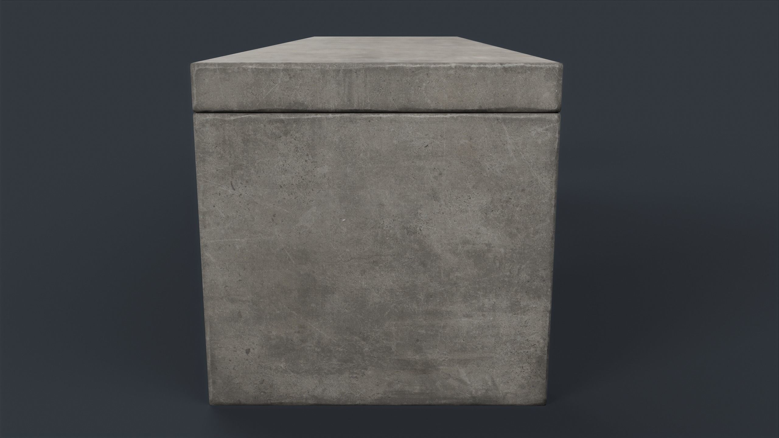 Modern Outdoor Bench 79 PBR Game Ready Low-poly 3D model_17