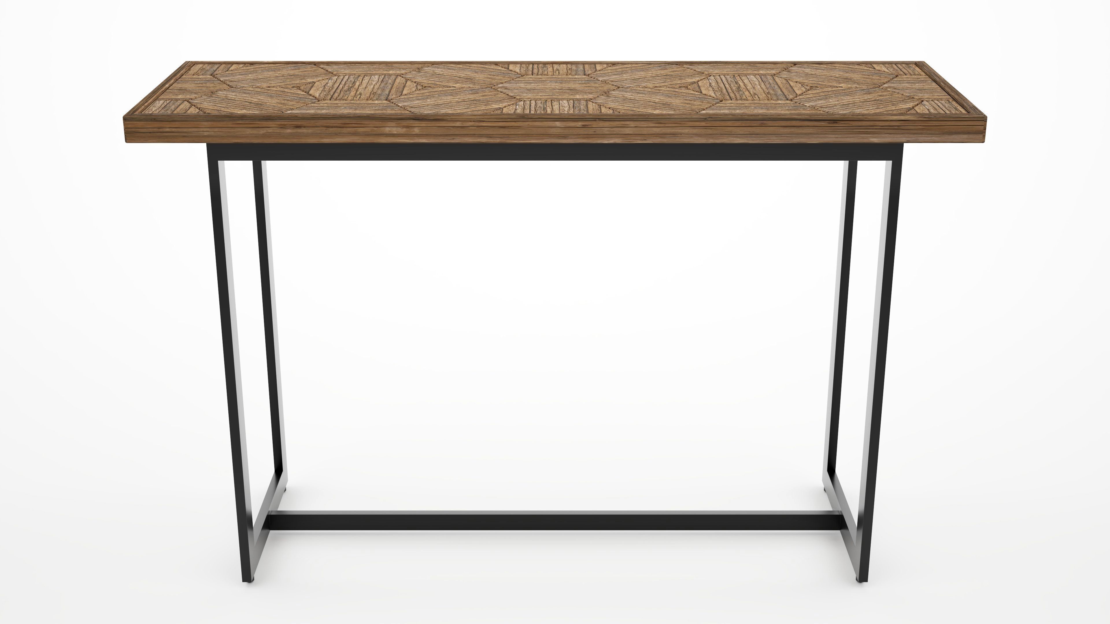 TABLE HONEYCOMB WOODEN TOP 3D model_1