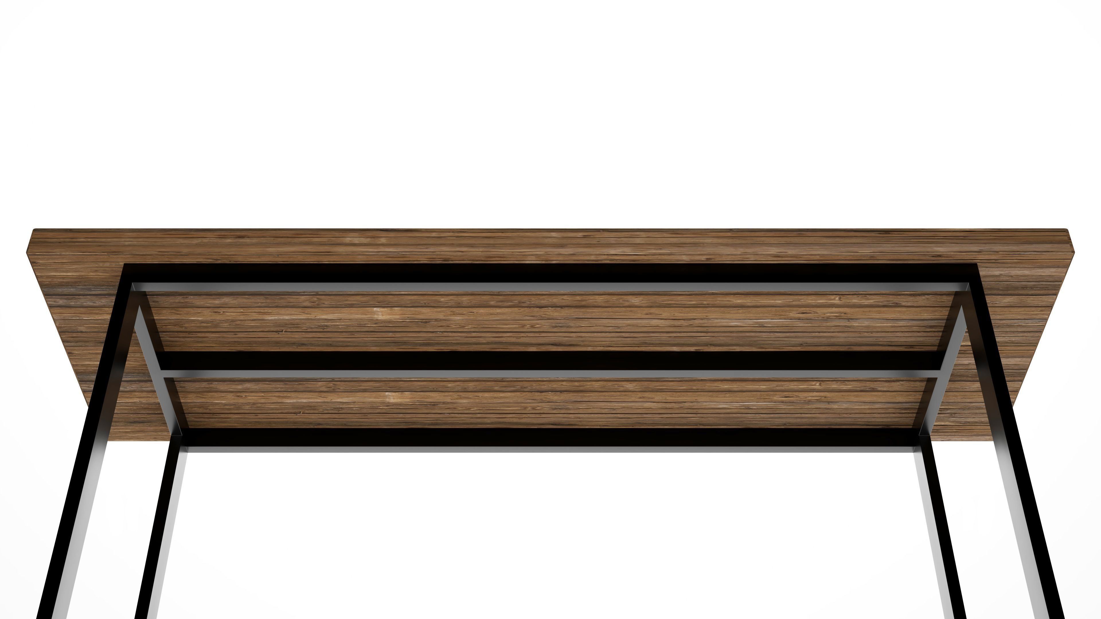 TABLE HONEYCOMB WOODEN TOP 3D model_9