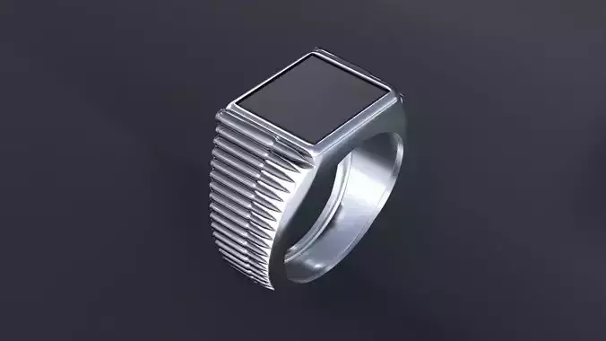 Ring for man 3D print model  or cnc model 