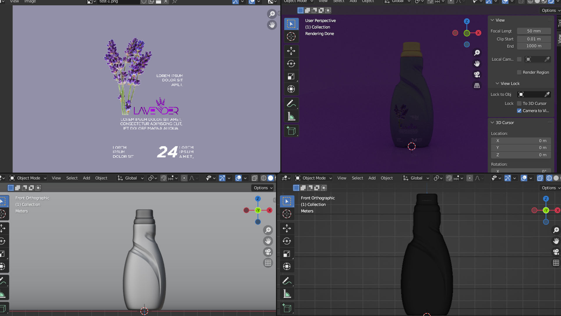Laundry Bottle 3D model_8
