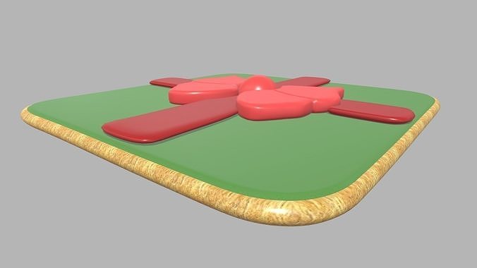 Gift Cookie Christmas Low-poly 3D model 4