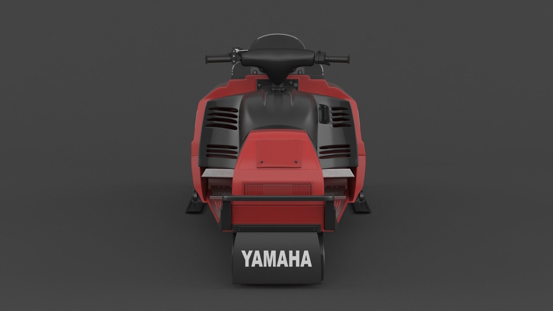 Snowmobile Yamaha 3D model_3