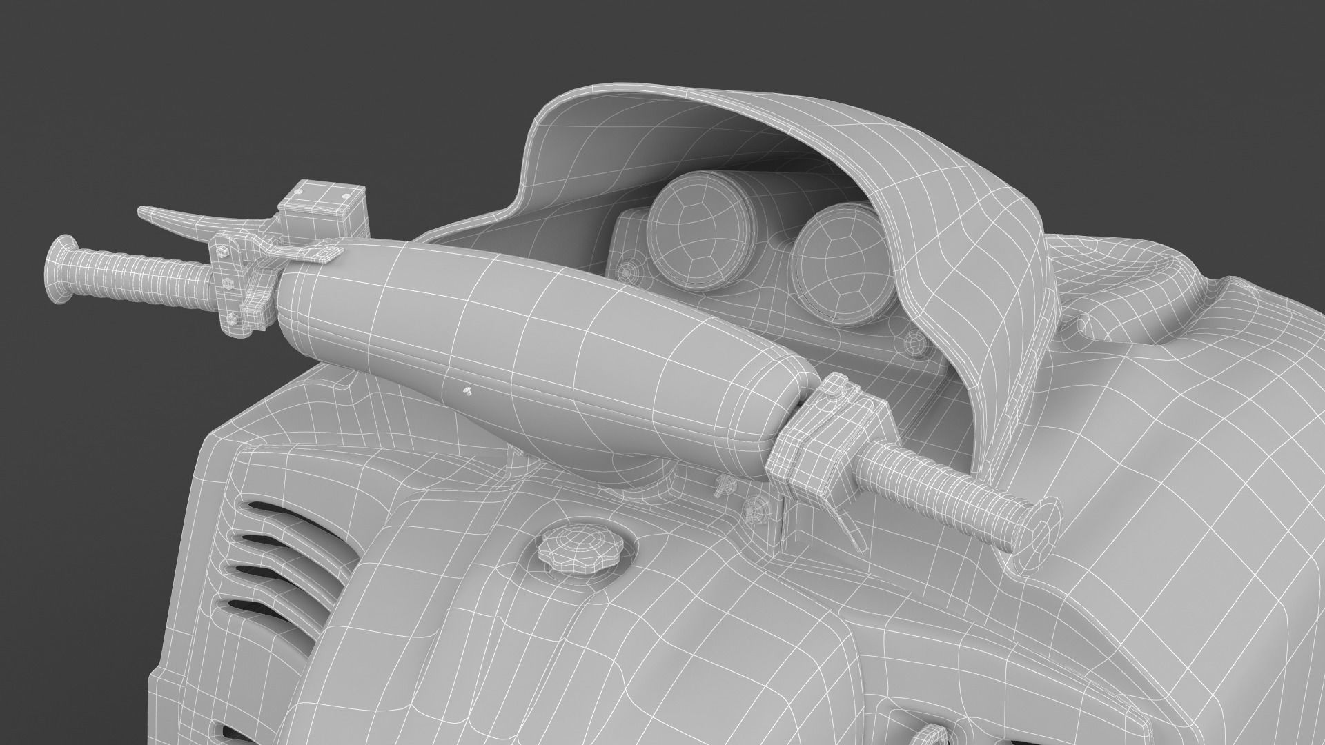 Snowmobile Yamaha 3D model_15