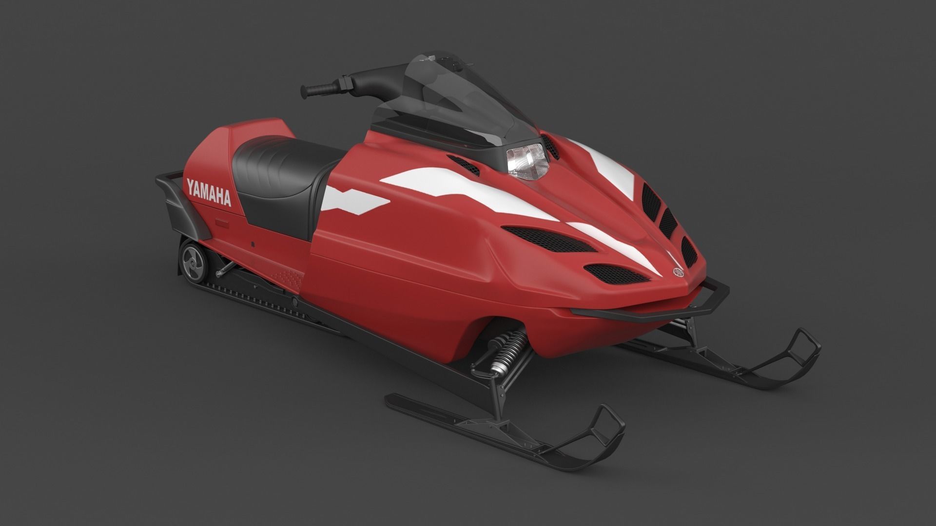 Snowmobile Yamaha 3D model_5