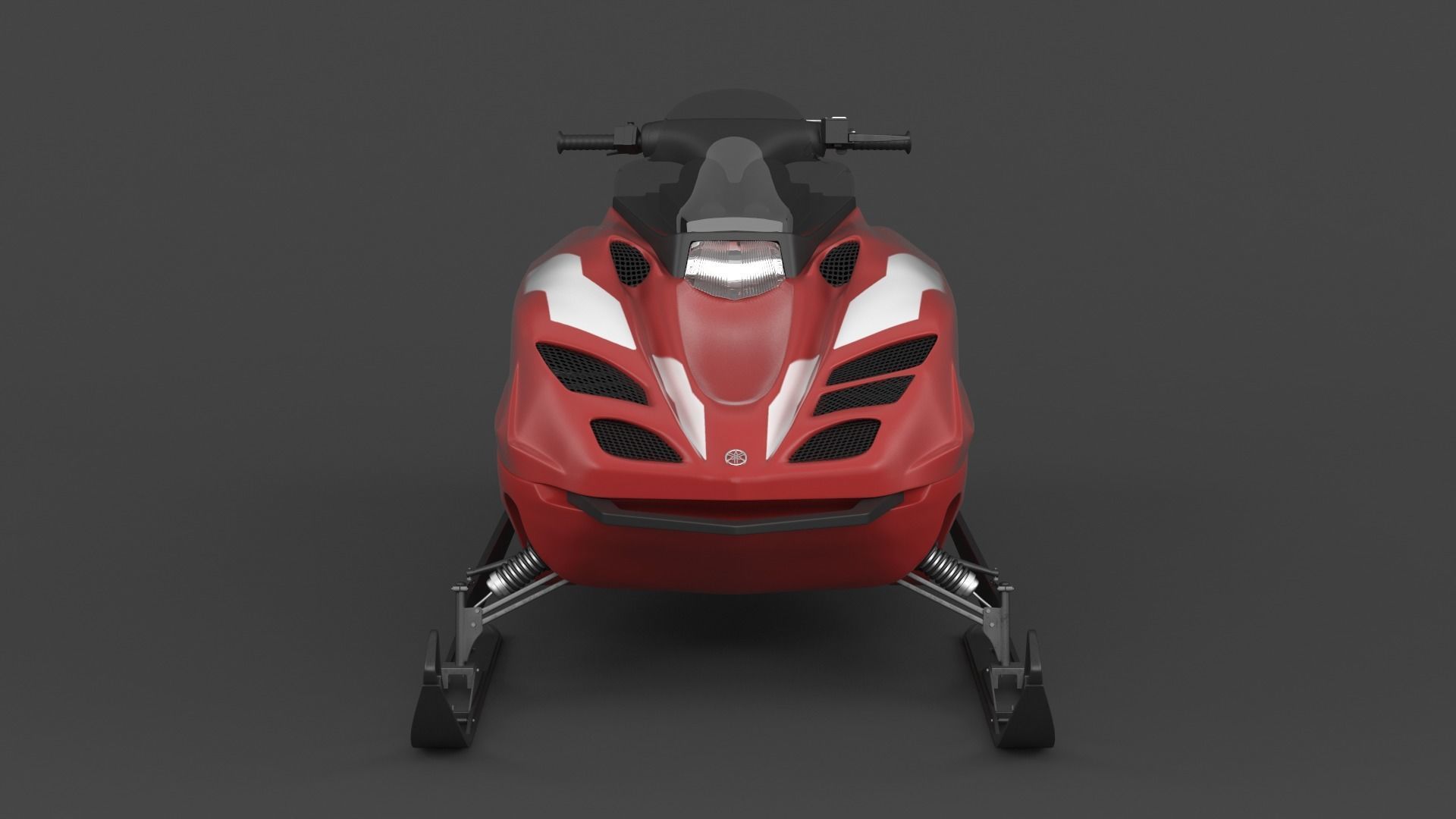 Snowmobile Yamaha 3D model_6