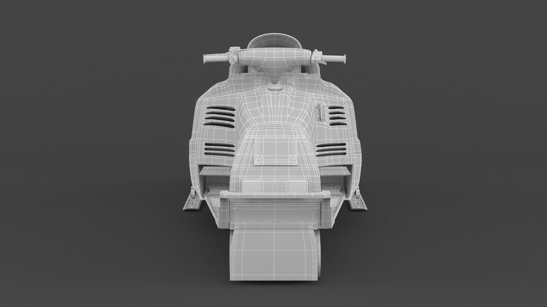 Snowmobile Yamaha 3D model_11