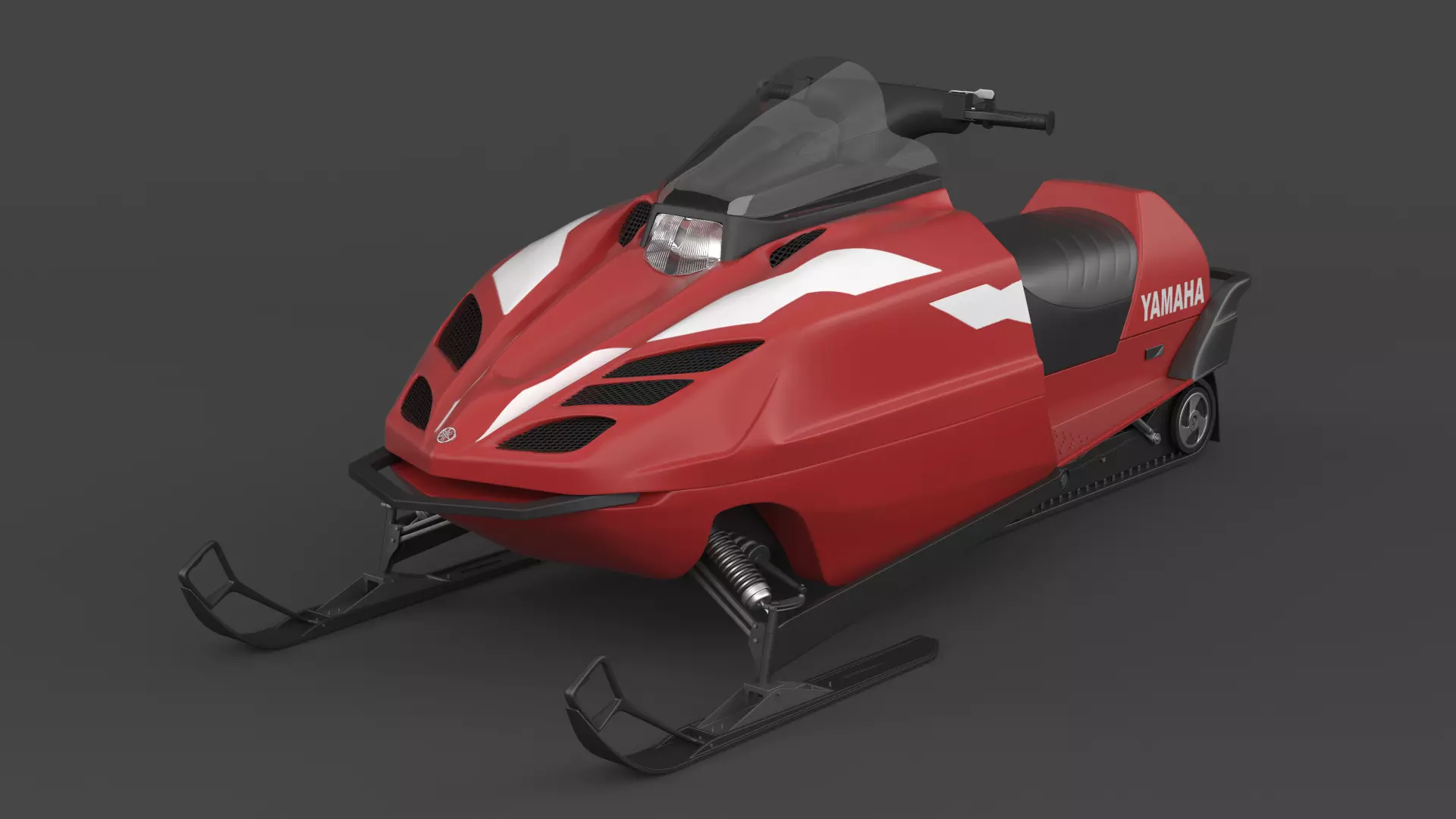 Snowmobile Yamaha 3D model_0