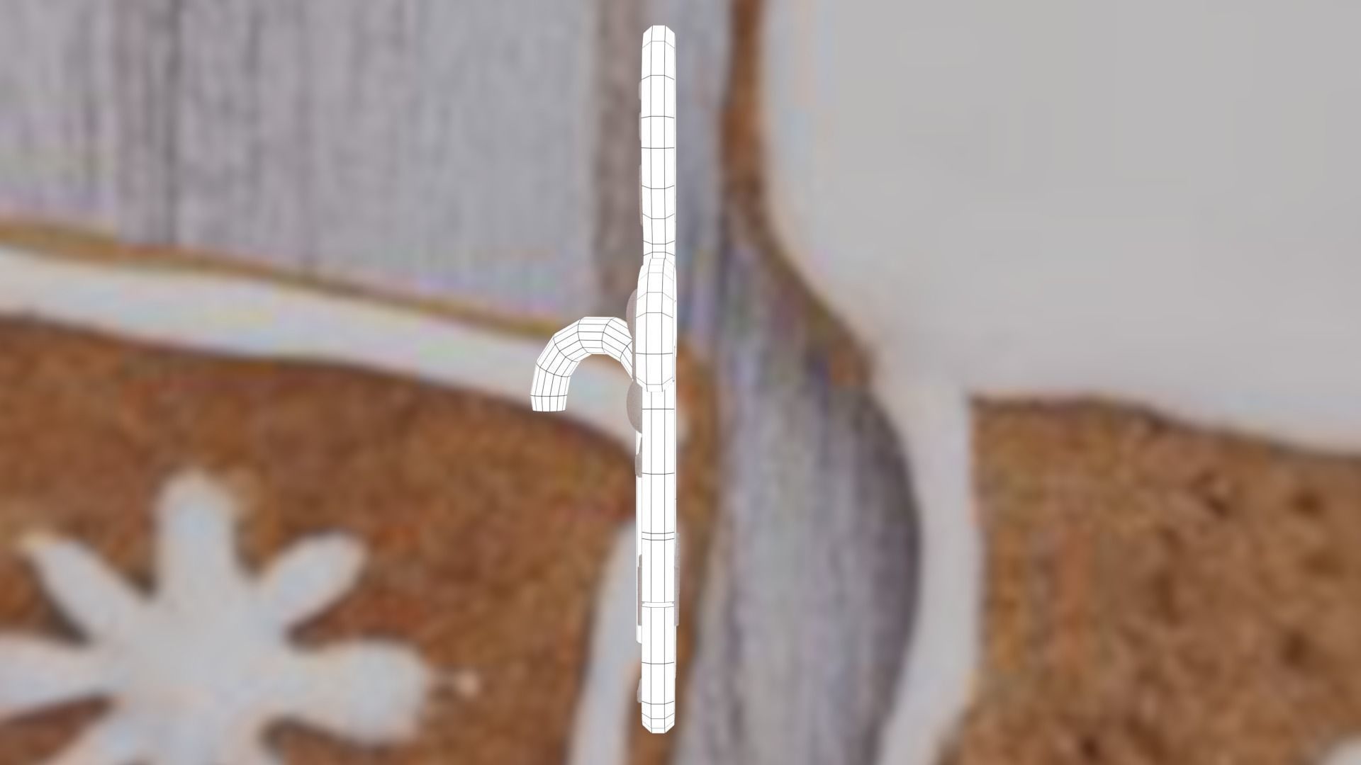 Christmas Gingerbread man Broken legs Low-poly 3D model_53