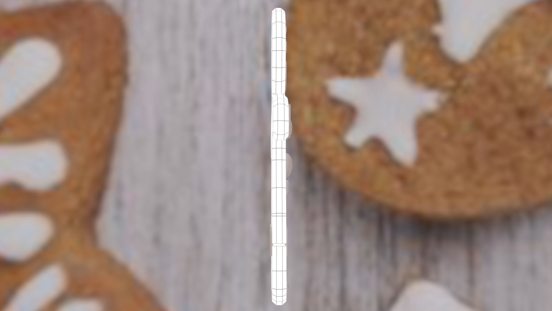 Christmas Gingerbread man Broken legs Low-poly 3D model_43