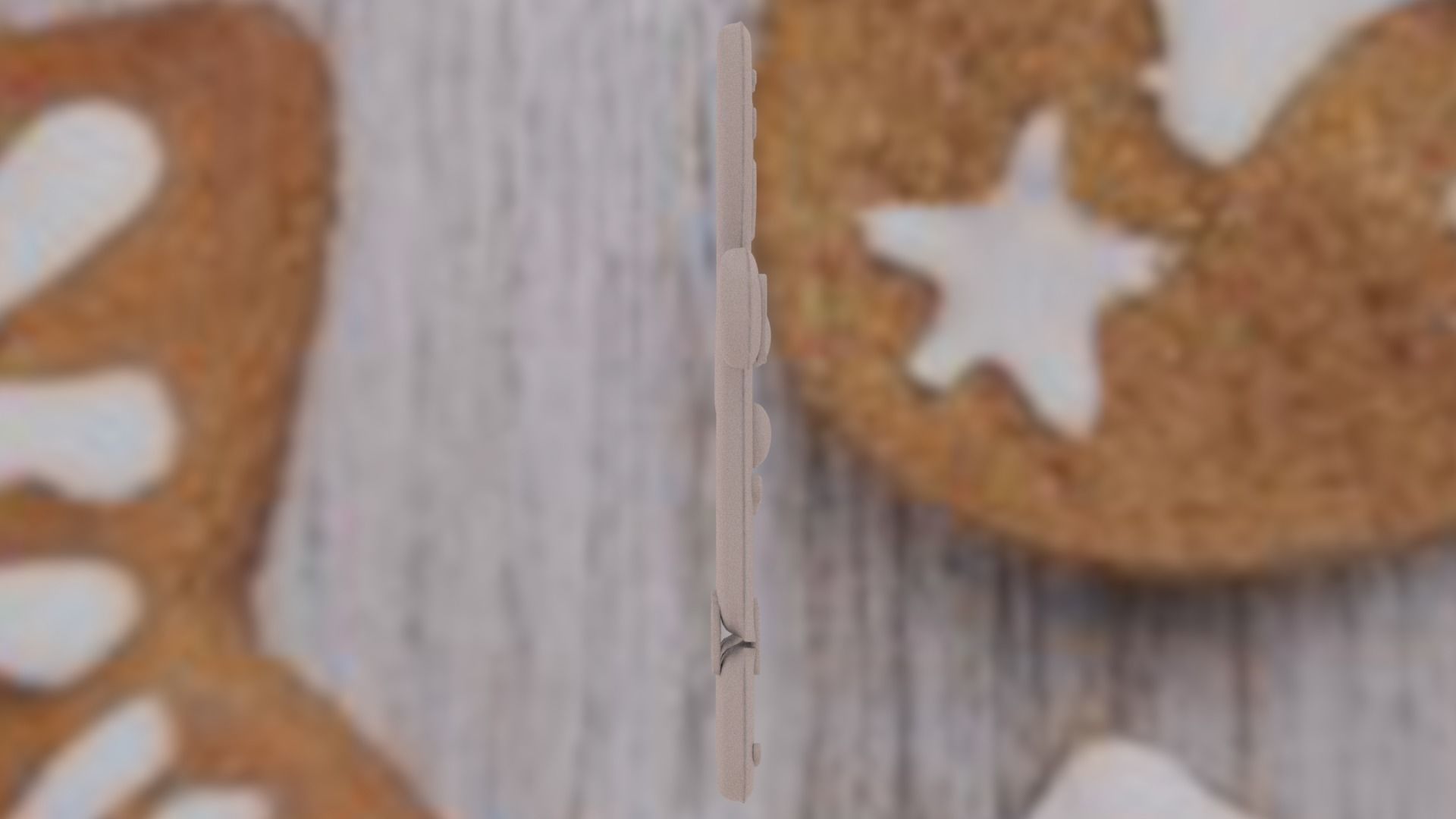 Christmas Gingerbread man Broken legs Low-poly 3D model_35