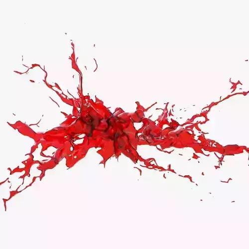 Animated Blood Splash 39 3D model