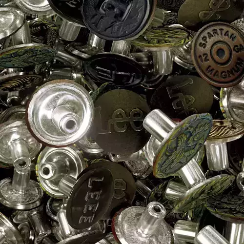 Metal Buttons Low-poly 3D model