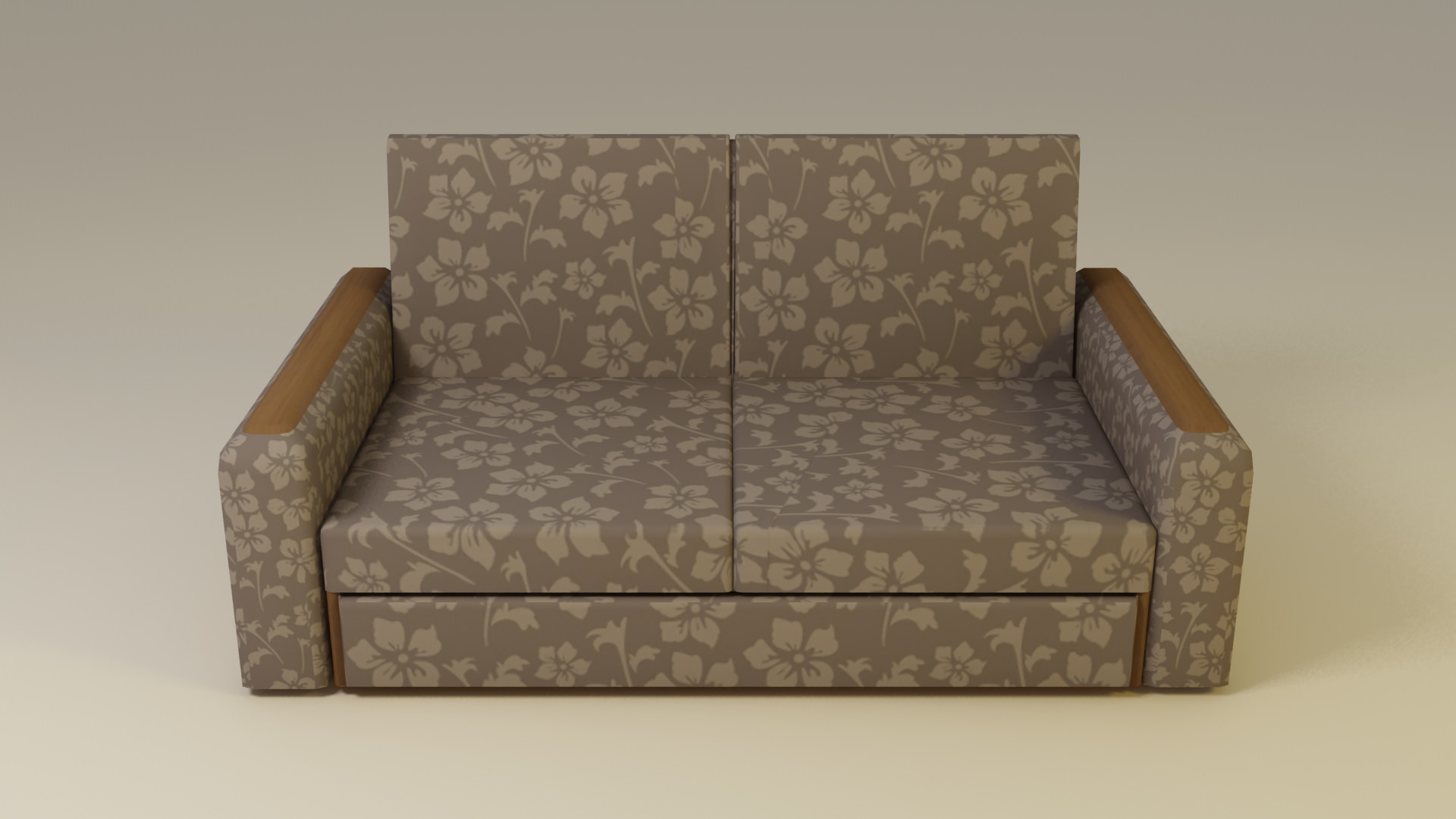 Nice Low Poly Sofa Free low-poly 3D model_3