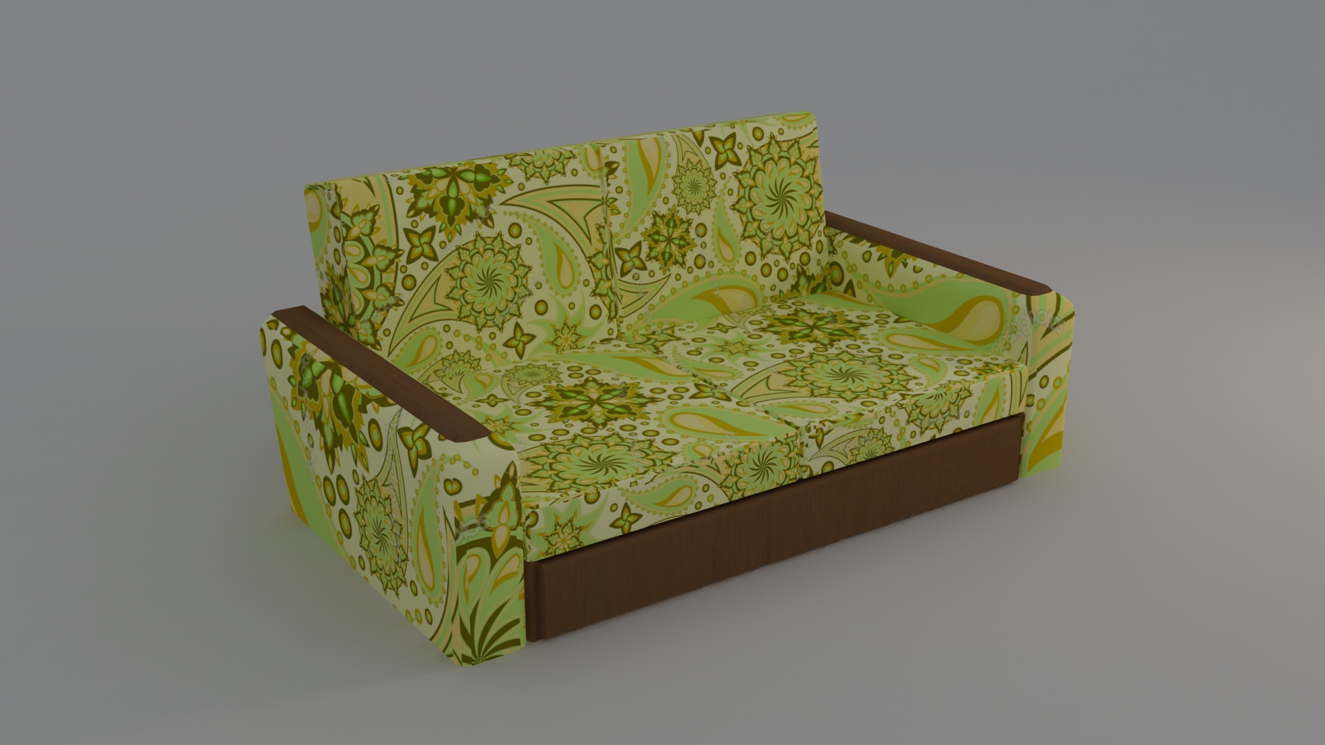 Nice Low Poly Sofa Free low-poly 3D model_6