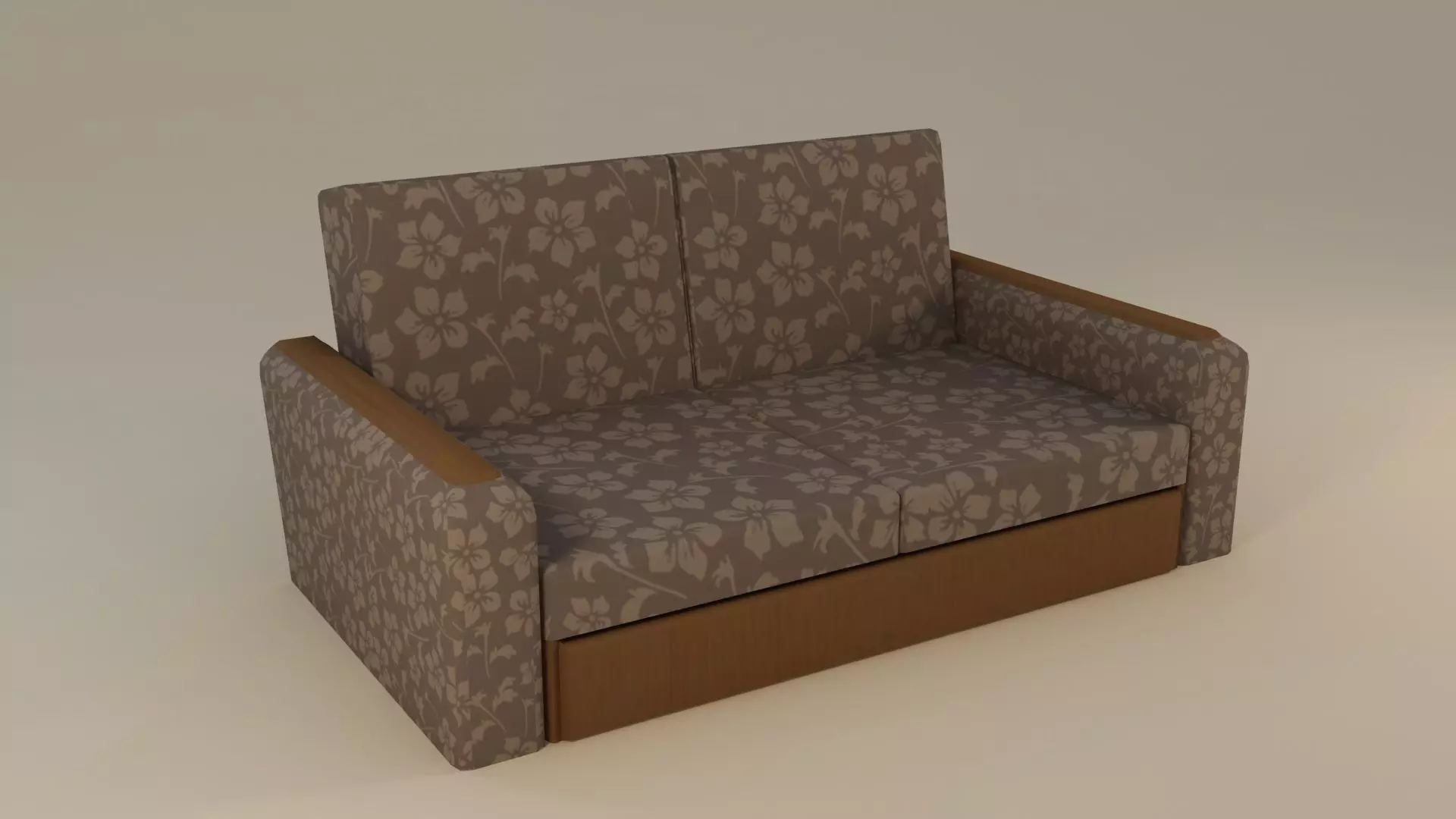 Nice Low Poly Sofa Free low-poly 3D model_0