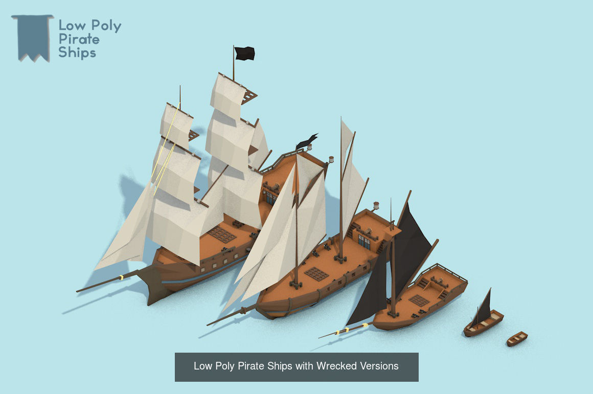 Low Poly Pirates Full Collection  _1
