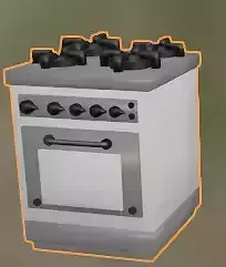 oven of cartoon 3D model