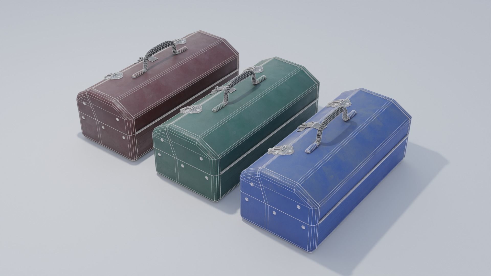 Tool Box With 4K and 2K Textures Low-poly 3D model_4