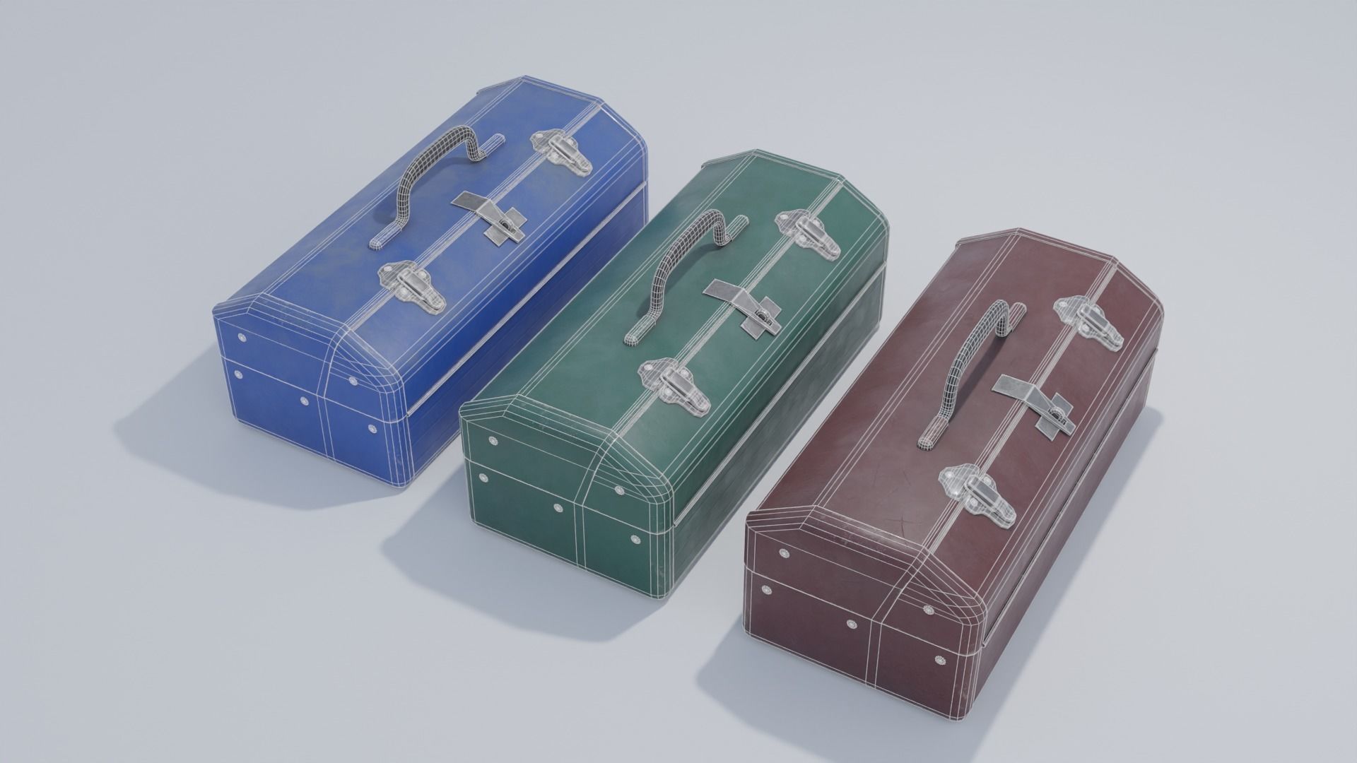 Tool Box With 4K and 2K Textures Low-poly 3D model_1