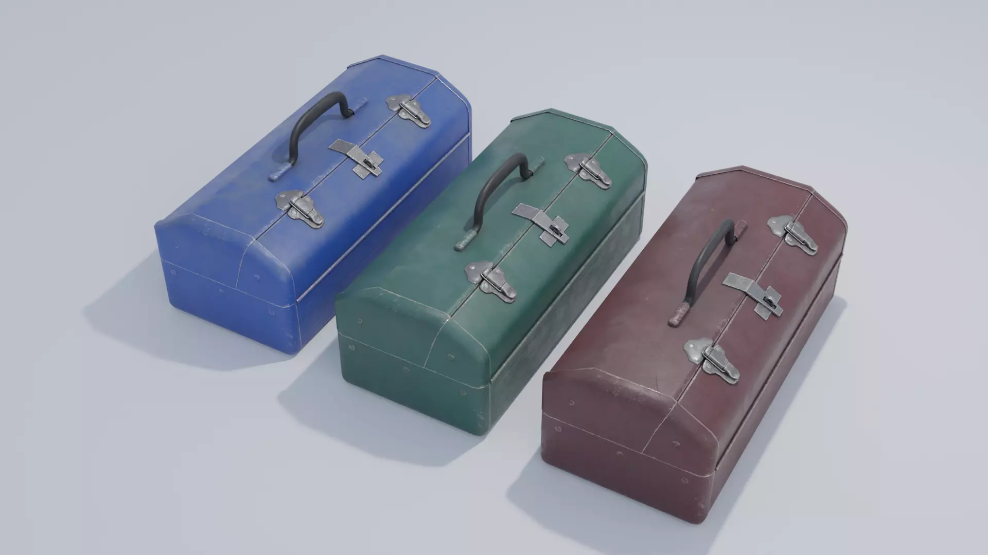 Tool Box With 4K and 2K Textures Low-poly 3D model_0