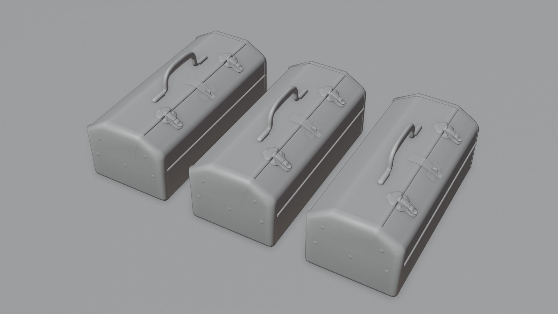 Tool Box With 4K and 2K Textures Low-poly 3D model_2