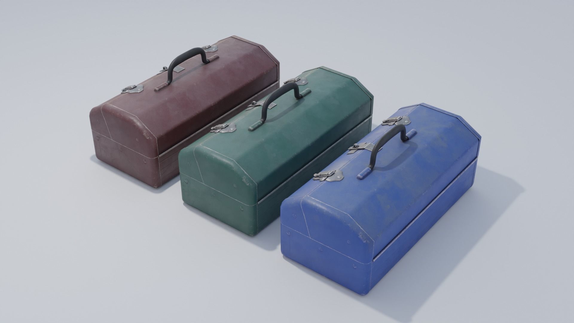 Tool Box With 4K and 2K Textures Low-poly 3D model_3