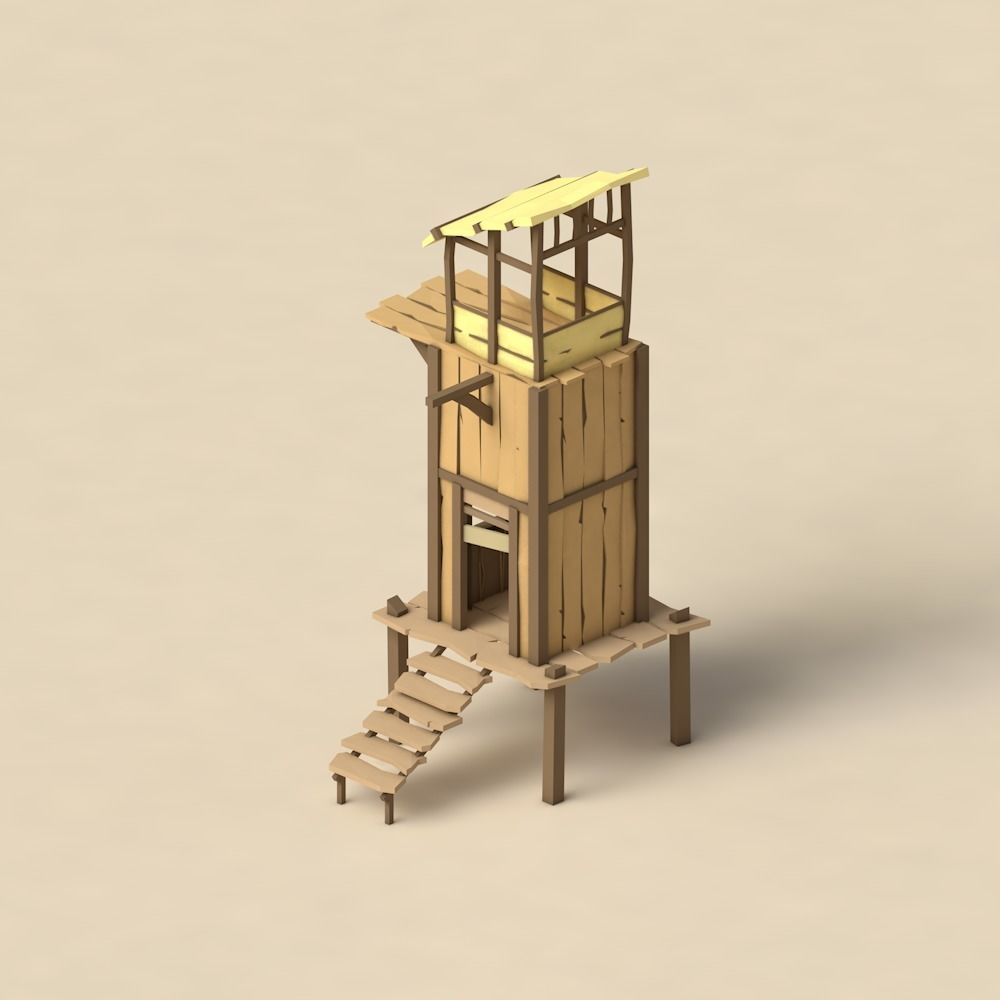 Low Poly Pirate Fisherman Village DLC Asset Pack Low-poly 3D model_20
