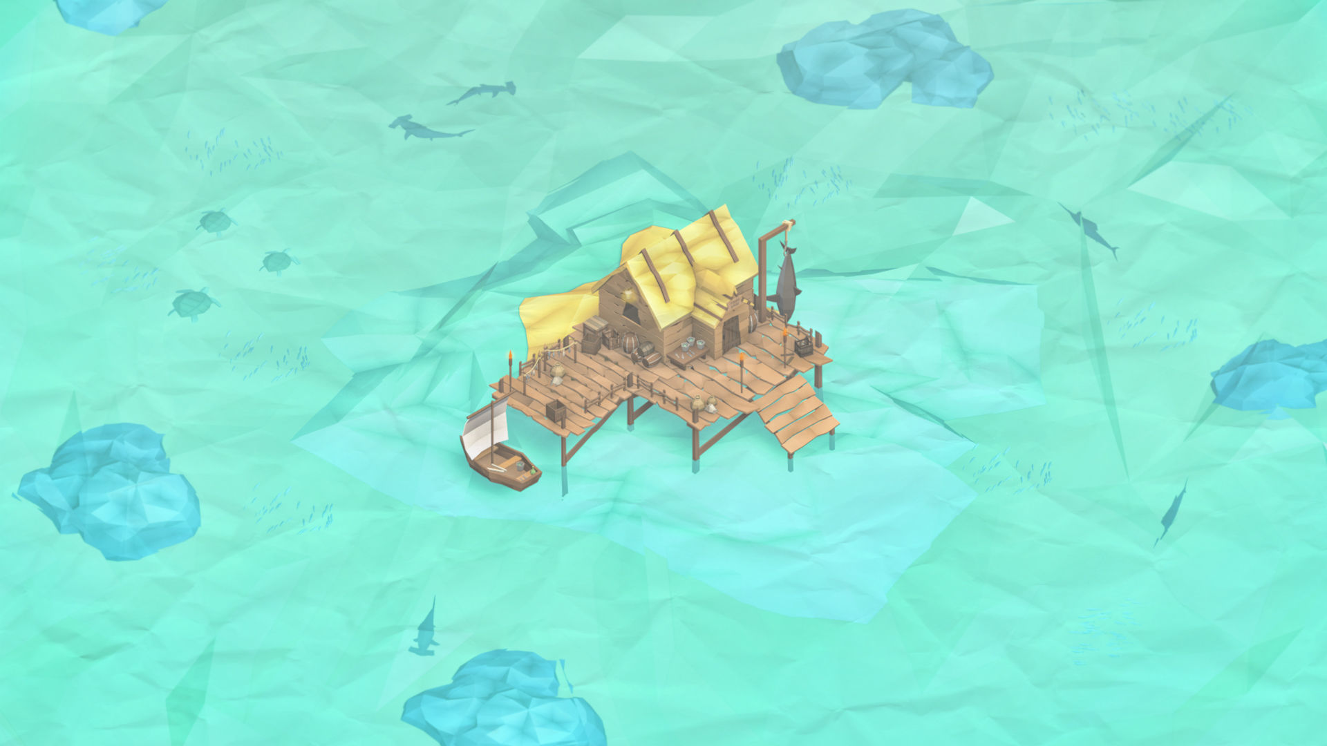 Low Poly Pirate Fisherman Village DLC Asset Pack Low-poly 3D model_14