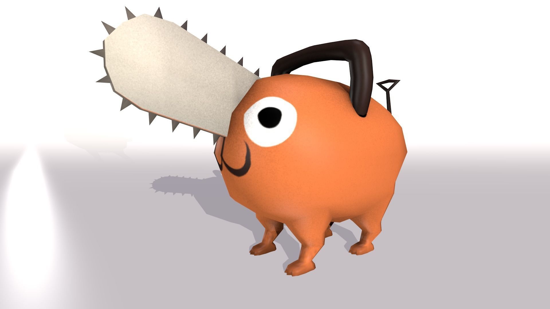 Pochita Chainsaw man anime character 3D model_1
