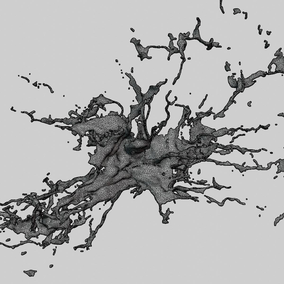 Animated Blood Splash 38 3D model_11