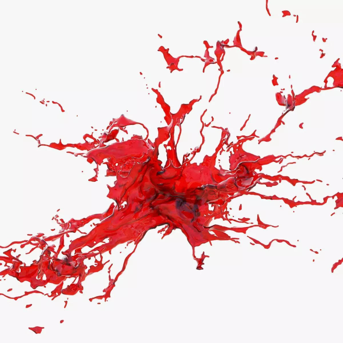 Animated Blood Splash 38 3D model_0