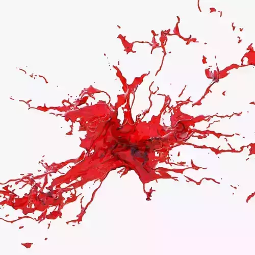 Animated Blood Splash 38 3D model