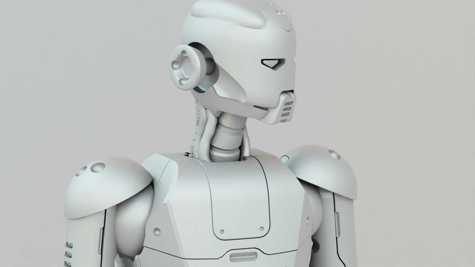 ANDROID JUNO RIGGED 3D model_33