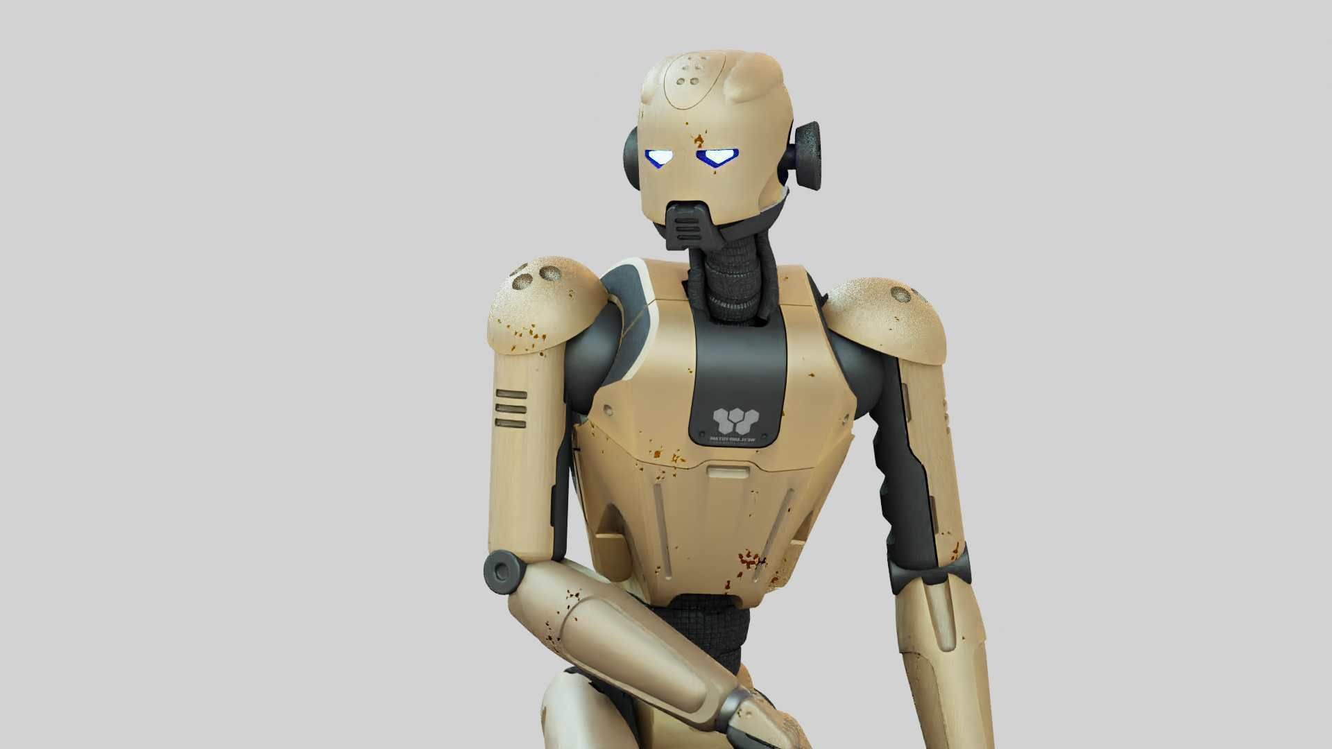 ANDROID JUNO RIGGED 3D model_2