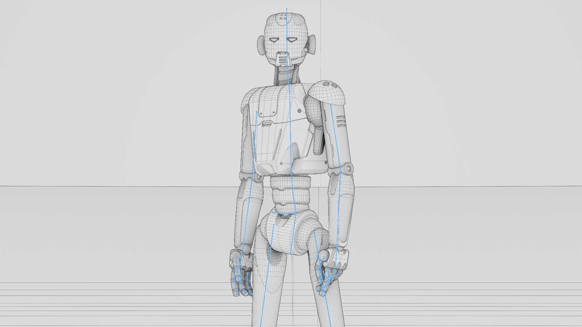 ANDROID JUNO RIGGED 3D model_35