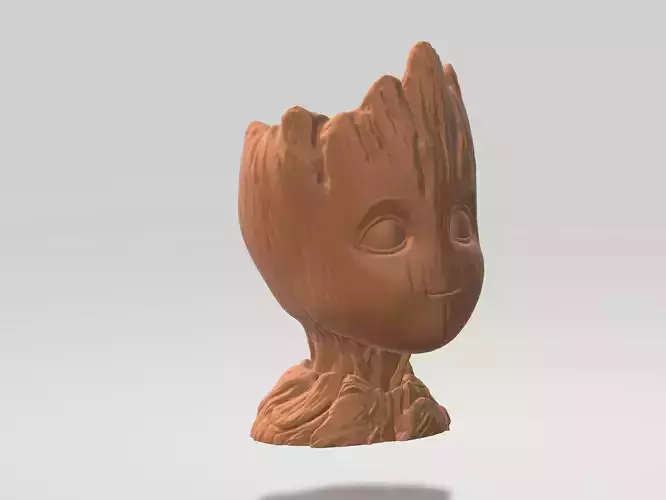 Baby groot head 3D print model