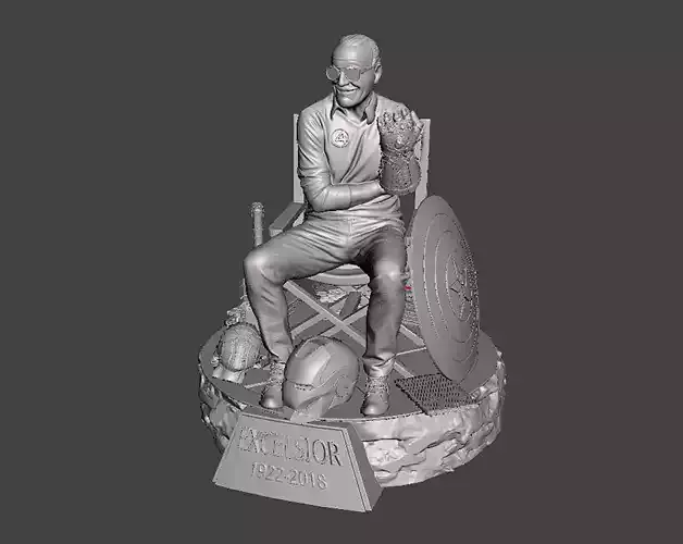 Stan Lee 3D Model Ready to Print STL 3D print model