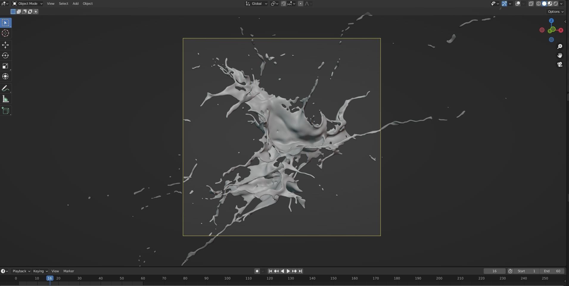 Animated Blood Splash 36 3D model_10