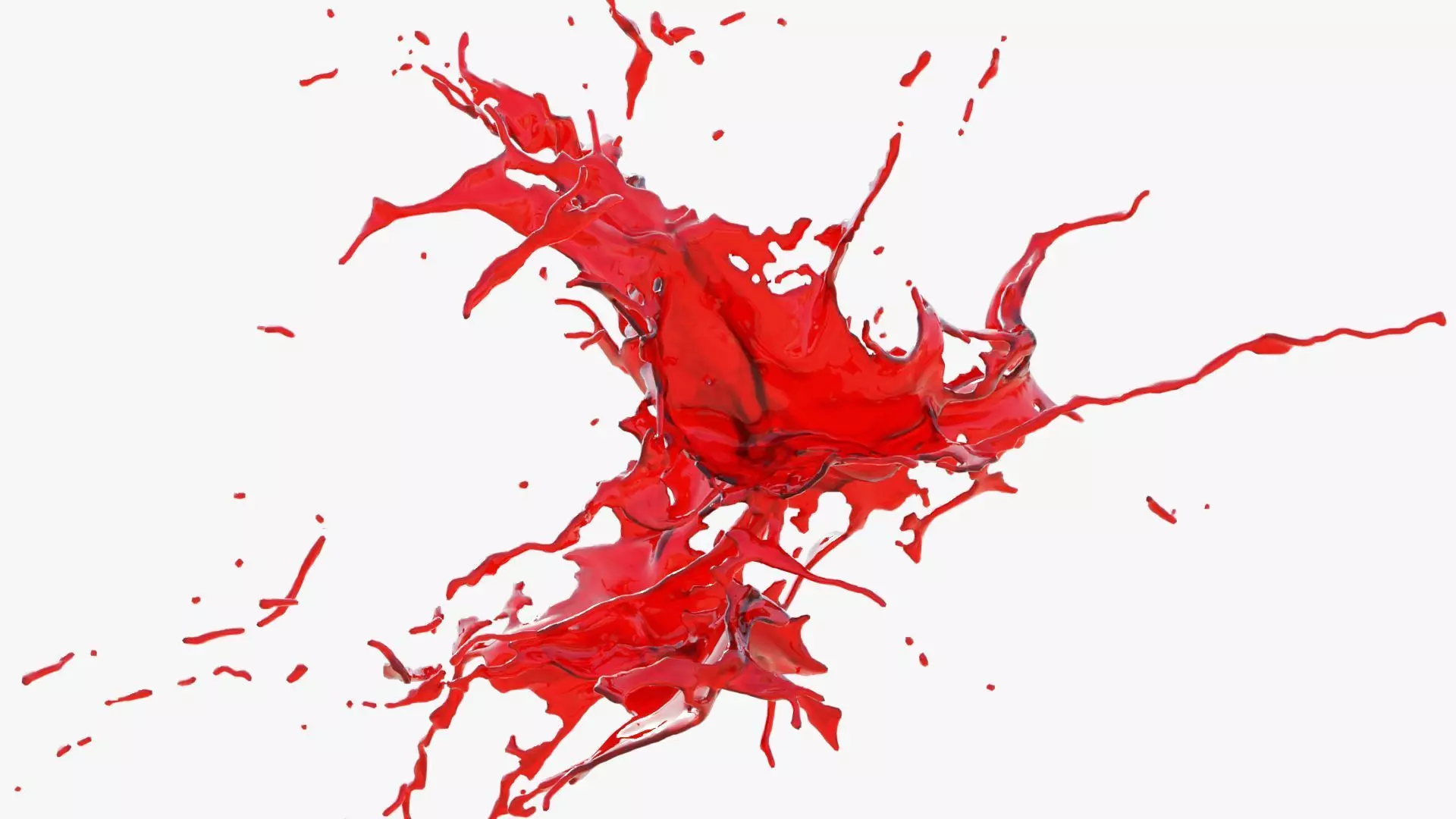 Animated Blood Splash 36 3D model_0