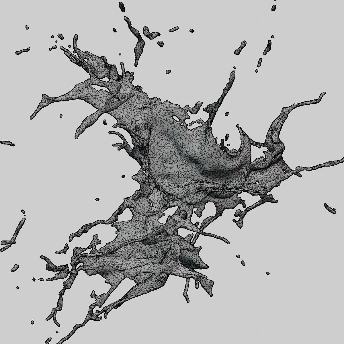 Animated Blood Splash 36 3D model_11