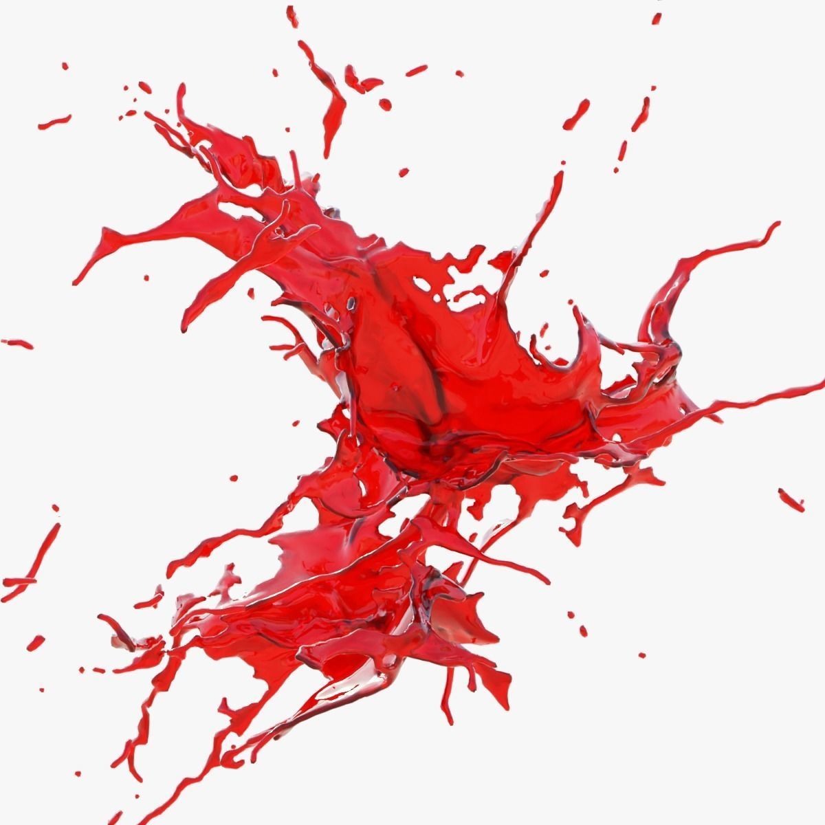 Animated Blood Splash 36 3D model_2