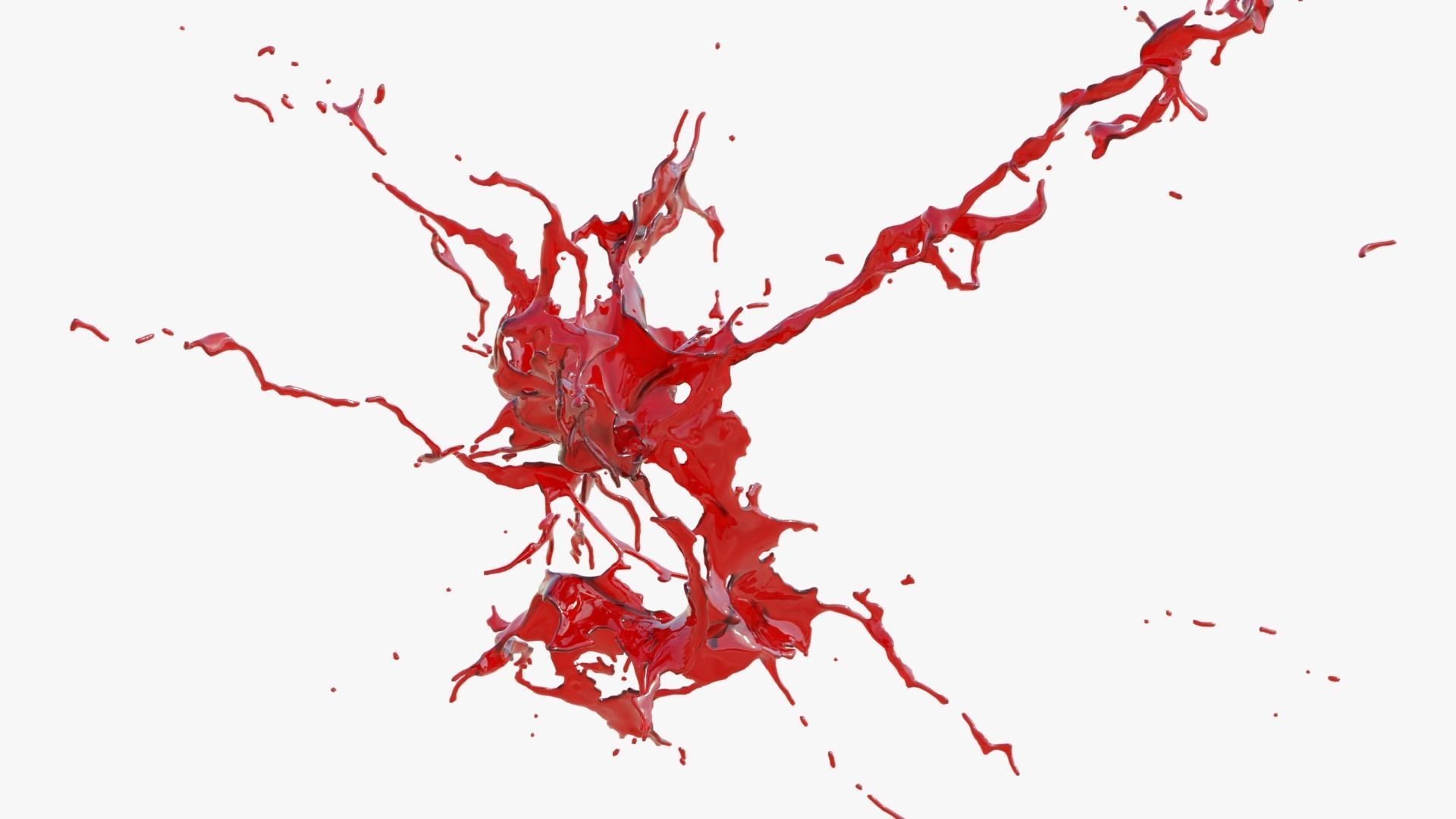 Animated Blood Splash 36 3D model_5