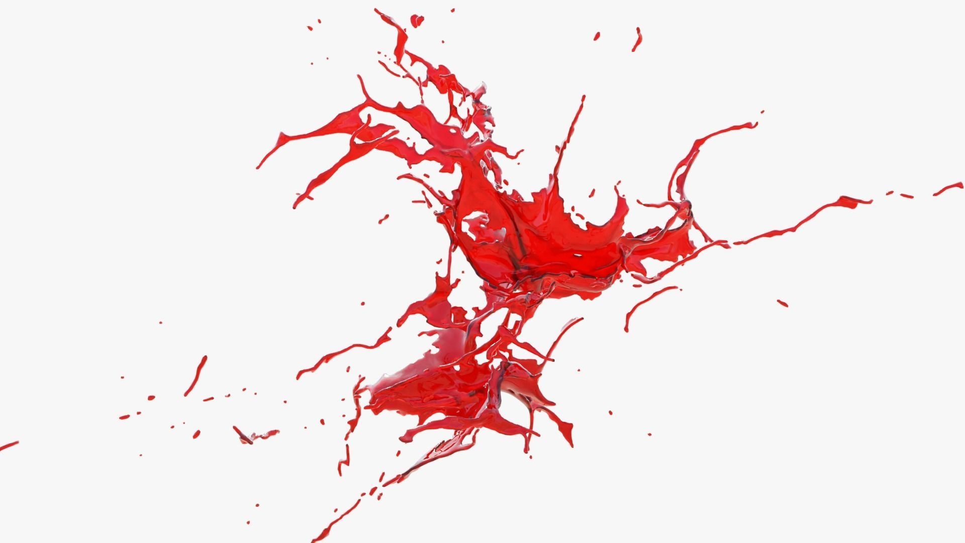 Animated Blood Splash 36 3D model_3