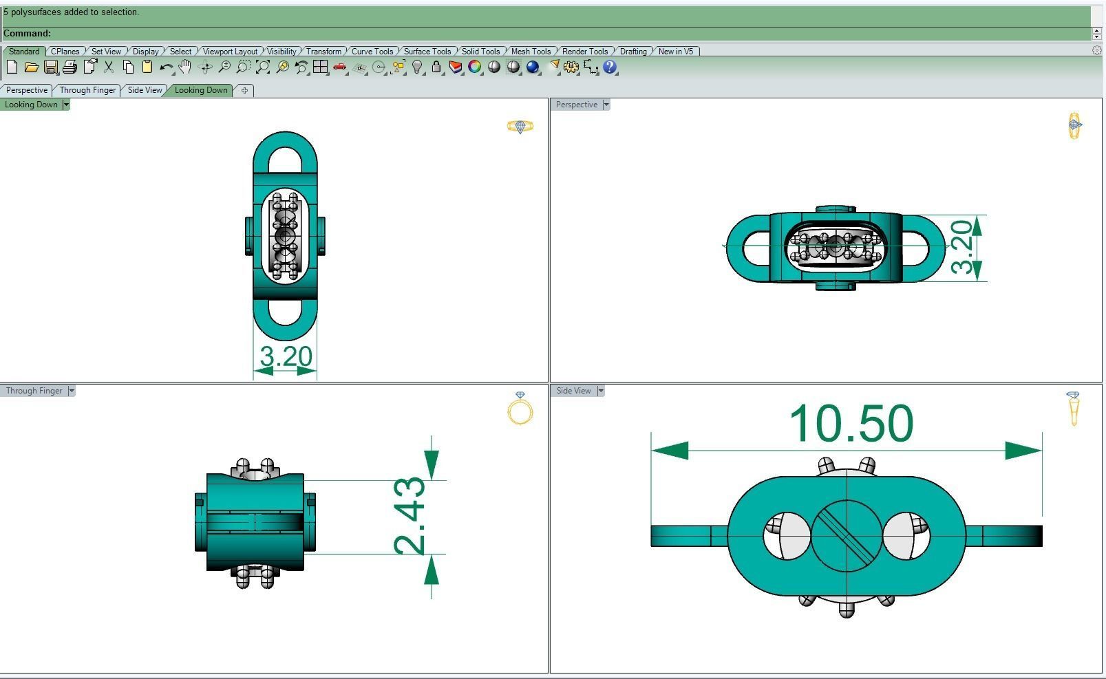Eslabon para cadena chain link-E02-11-2021 3D print model_2