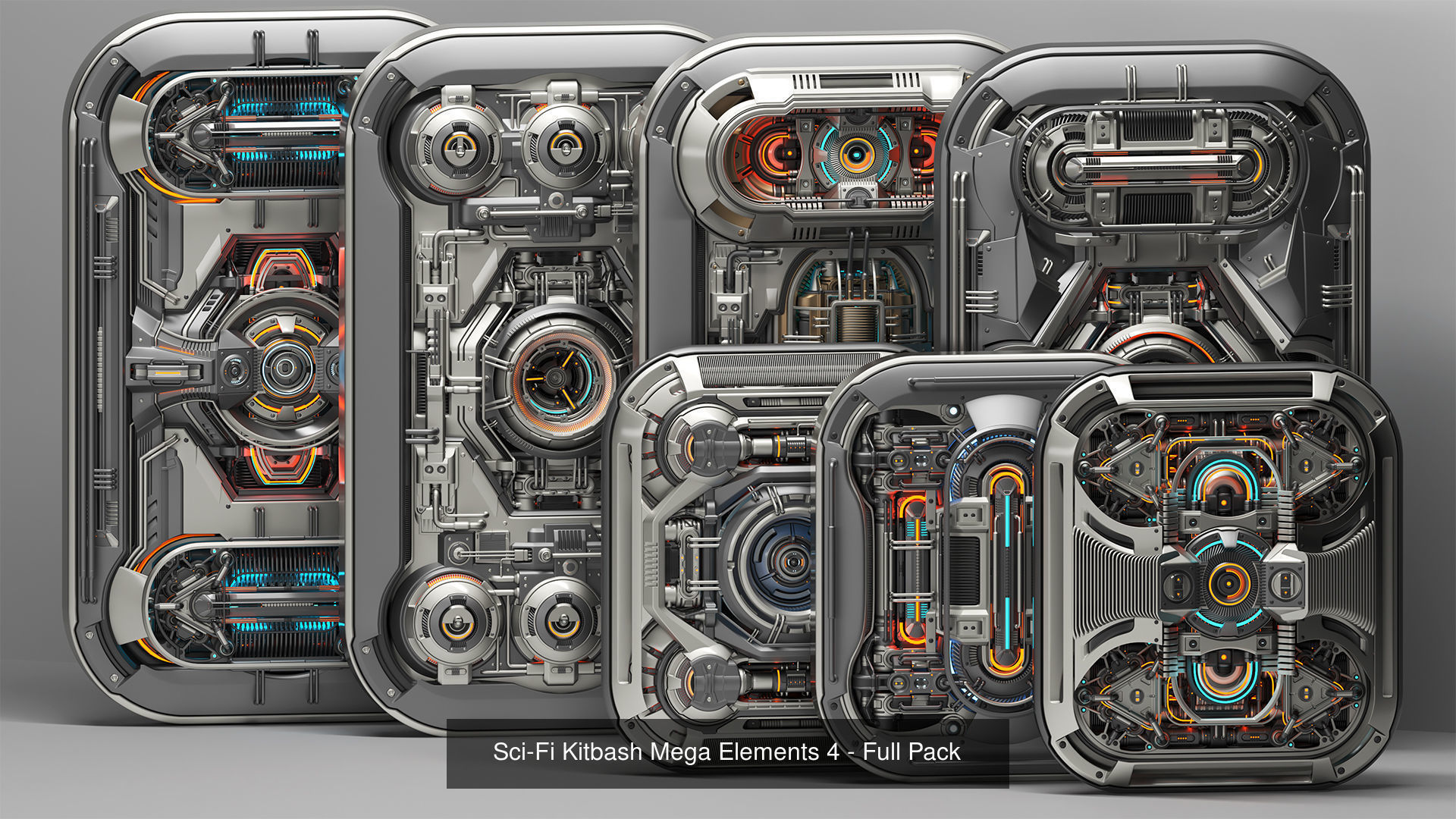 Sci-Fi - KITBASH Set - Hard Surface Future COLLECTION n1 _1