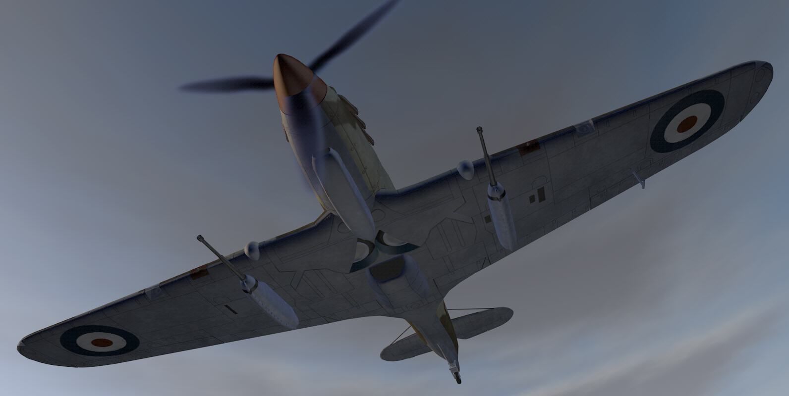 Hawker Hurricane Mk-2d 3D model_11