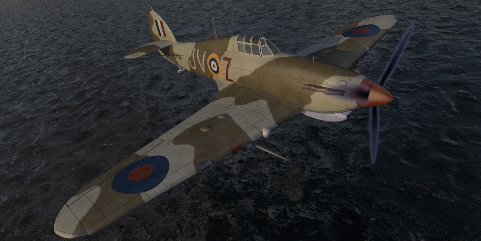 Hawker Hurricane Mk-2d 3D model_8