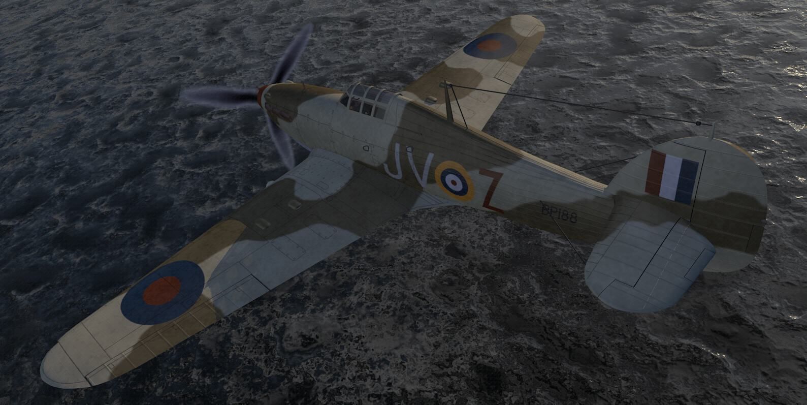 Hawker Hurricane Mk-2d 3D model_9